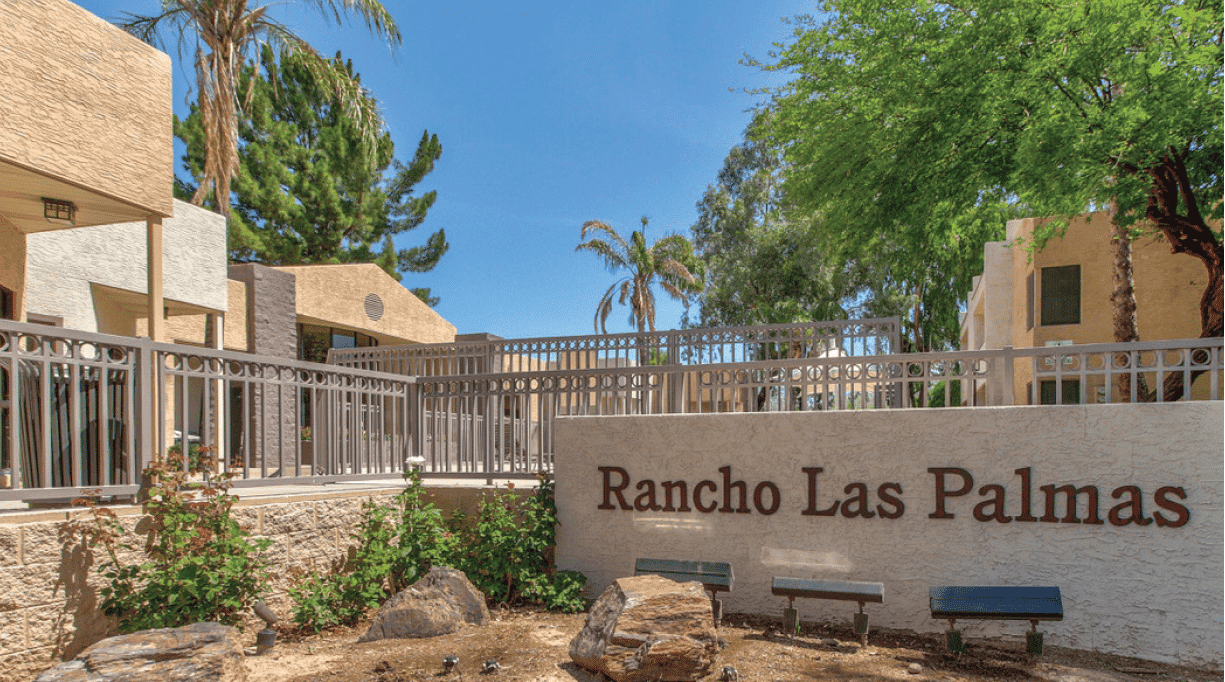 Rancho Las Palmas 112 unit multifamily property North Tempe Arizona sold for 18 million dollars